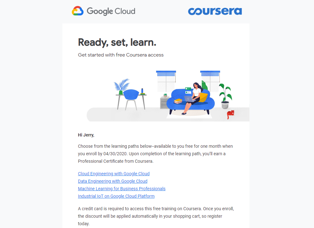 gcp training2 - Google 免費培訓優惠與 Coursera 課程心得分享：Cloud Architecture with Google Cloud 專業證書