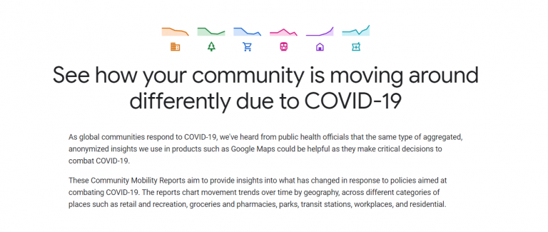 google mobility trend 768x325 - 分析 Google 與 Apple 的移動趨勢報告：COVID-19 Community Mobility Reports